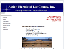 Tablet Screenshot of action-electric.com